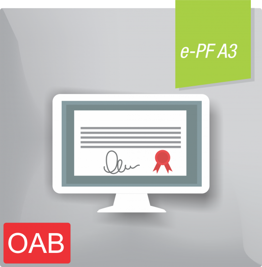 Certificado Digital para OAB (e-PF A3)  3 anos 